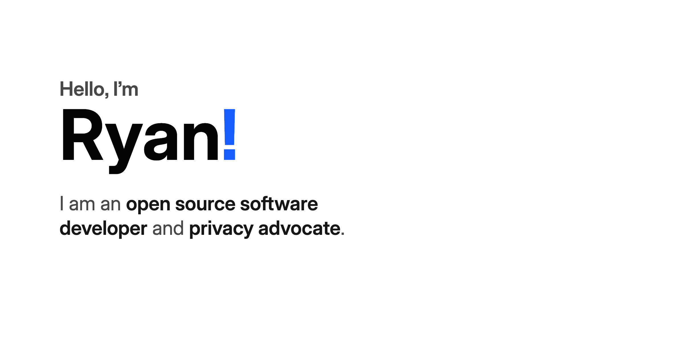 A stylized screenshot of part of my website at the time of writing.